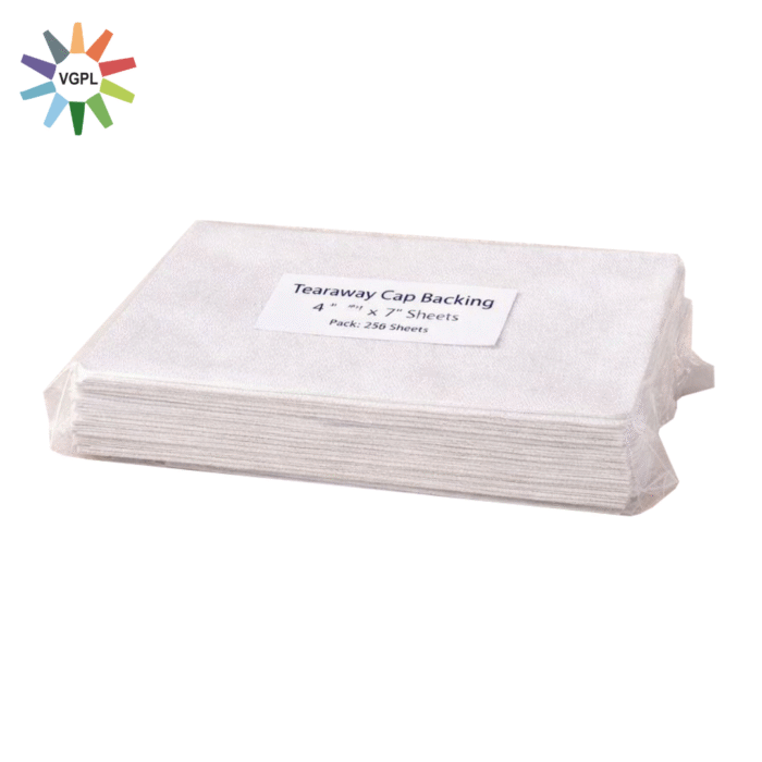 Tearaway Cap Backing (For Cap Embroidery) - Cap Backing Sheets